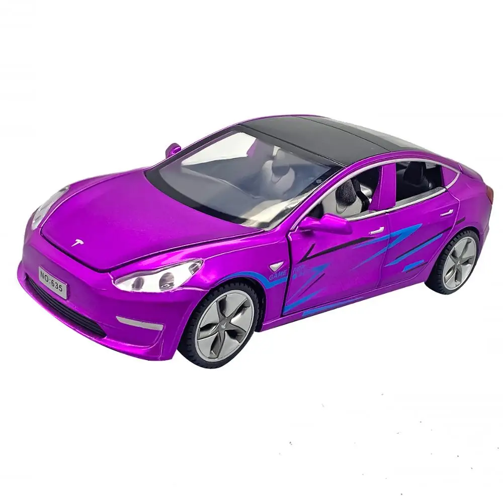 1:32 Tesla MODEL X MODEL 3 MODEL S MODEL Y Alloy Car Model Diecasts Toy Car Sound and light Kid Toys For Children Gifts Boy Toy