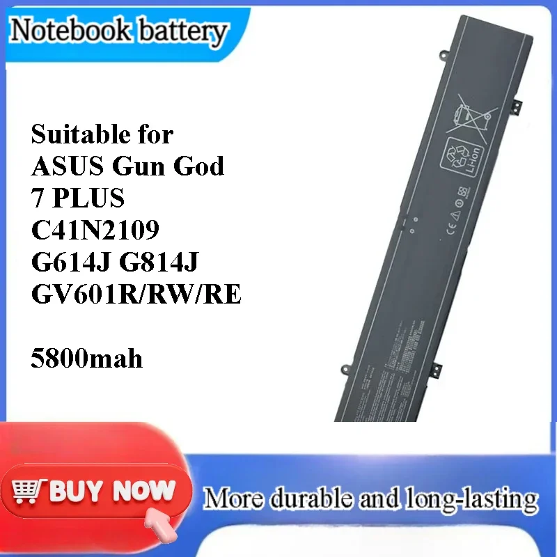 [NEW] for ASUS Gunslinger 7 PLUS C41N2109 G614J G814J GV601R RW RE Battery
