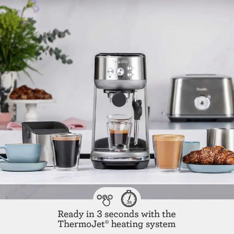 Breville the Bambino Espresso Machine with Auto Milk Frother, Espresso Maker with Seconds Heat Up, Cappuccino & Latte Machine