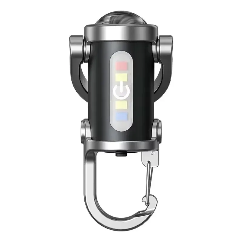 1-5 pçs mini cob ultra brilhante recarregável lanterna led chaveiro portátil à prova dwaterproof água acampamento bolso lâmpada chaveiro pendurado luz