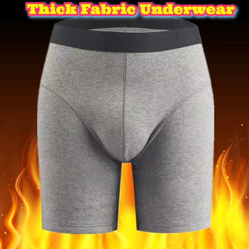 الرجال الشتاء ملابس اخلية حرارية عالية الخصر القطن الدافئة صوف مبطن بانت طويل الساق مكافحة الغضب البطن الدفء الطقس البارد حجم كبير #1