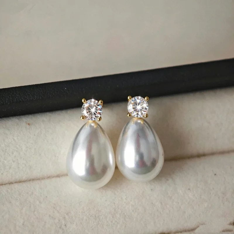 Senlissi - High-end S925 Sterl - огляд і ціна Akoya Pearl Stud Earrings Sterling Silver