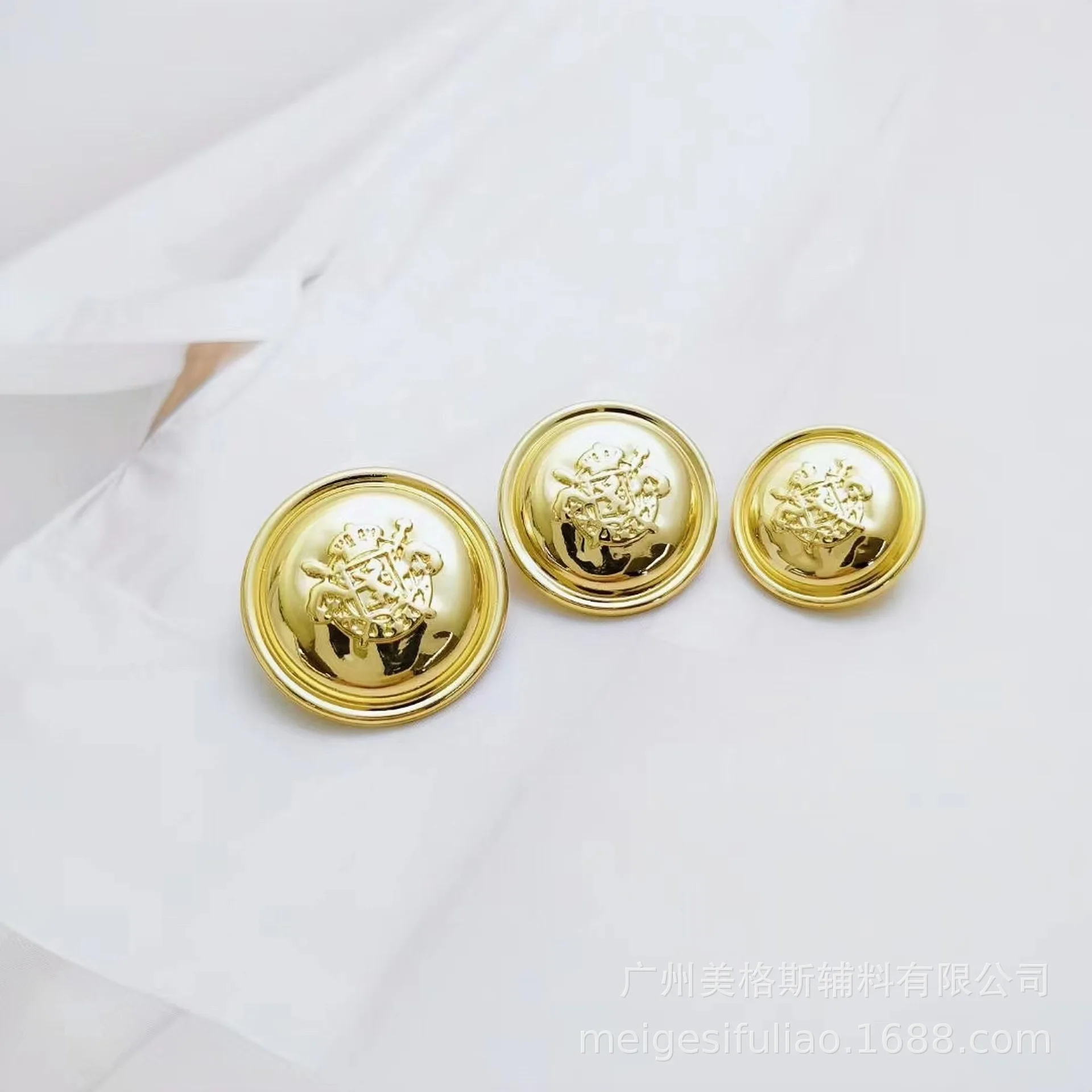 

College Style Double Lion Metal Snap Buttons Alloy Fasteners Coat Leather Suit Decorative Accessories
