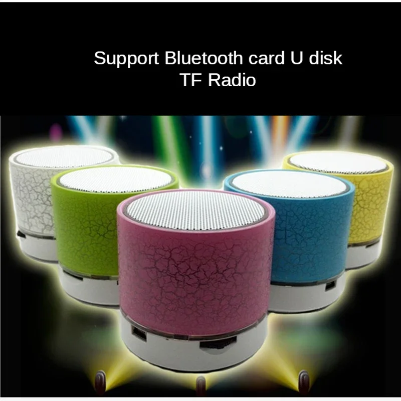 Bluetooth Mini Speaker Wireless Speaker Colorful LED TF Card USB Subwoofer Portable MP3 Music Sound Column For PC Phone