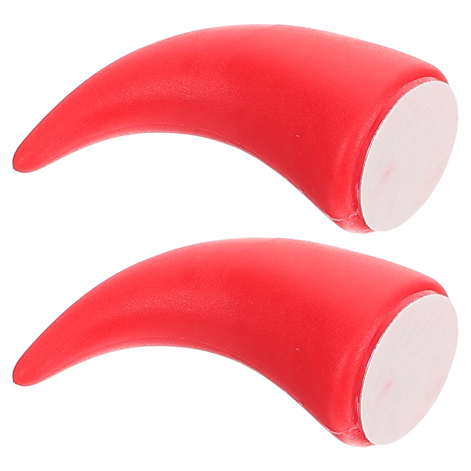 

2 Pcs Demon Calf Horns Red Motorcycle Sticker Durable Creative DIY Accessories Bike Ski Halloween Car Decor