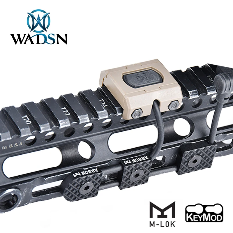 

WADSN Pressure Switch Cable Guide M-LOK Keymod Wireguide System Cable Management Flashlight PEQ DBAL Airsoft Guide Accessories