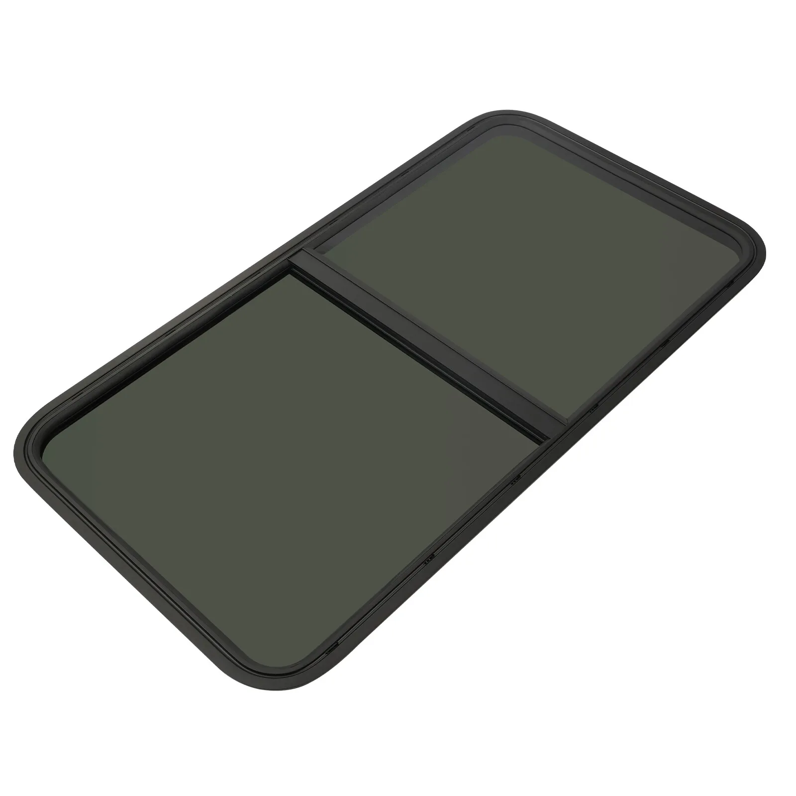 نافذة منزلقة أفقية مناسبة مباشرة لـ RV، سهلة التركيب، عالمية لسمك الصفائح المعدنية 2-6 مم أو 48-55 مم