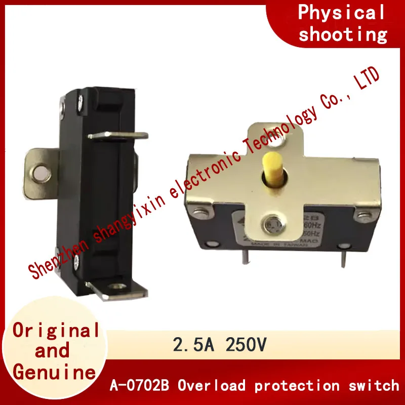 Original A-0702B Mini Over and Over load protection switch bracket 2.5A 250V