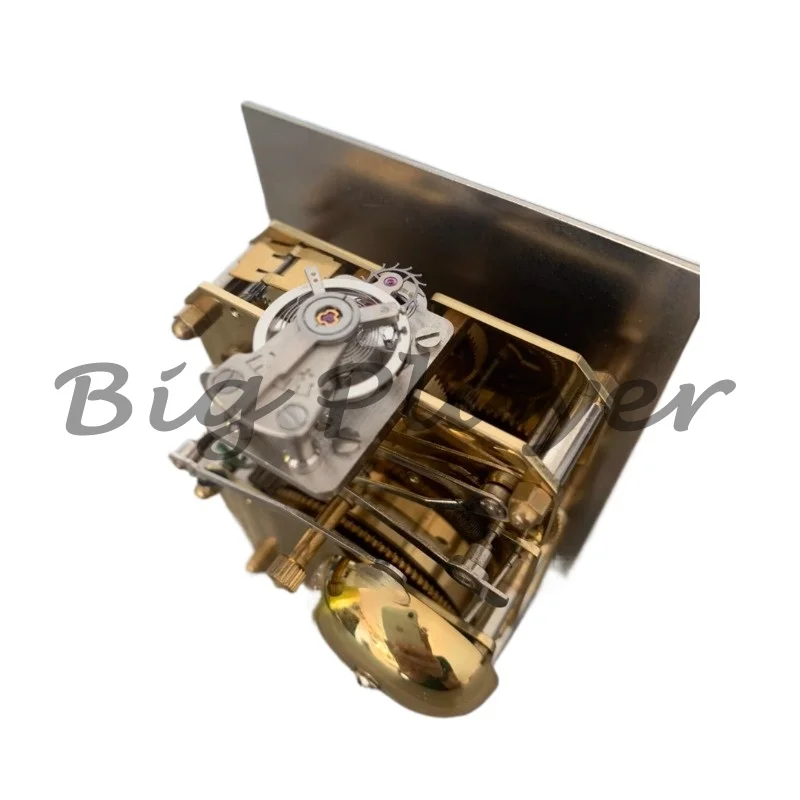 عجلة توازن زنبركية للشعر، حركة حفظ الوقت، معدات نحاسية بالكامل، ساعة طاولة، شريط حركة، حركة ساعة حفظ الوقت #4