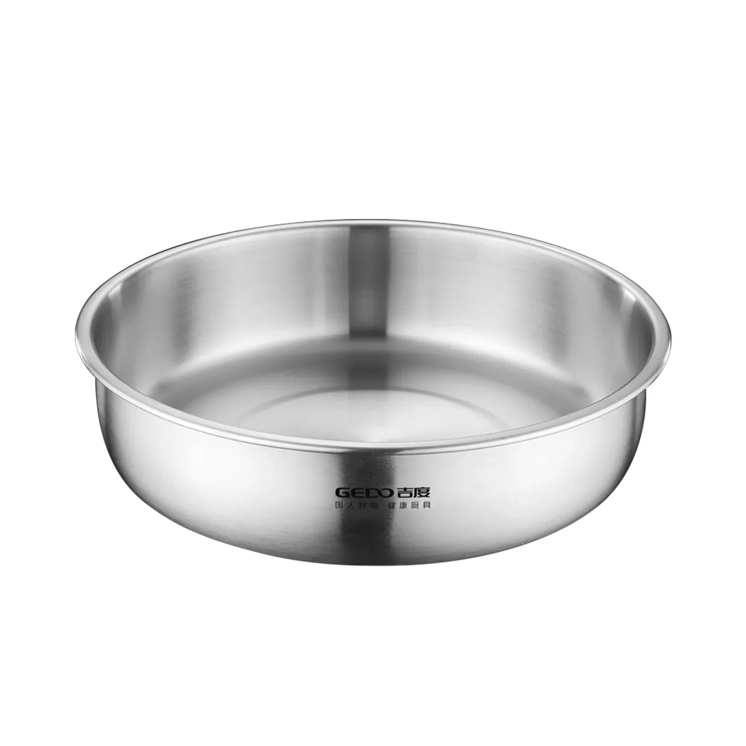 Certified Pure 304 Stainless Steel Kitchen Basin Ultra Thickness 0.7mm Fall Resistant Dining Main Course Plate for Family