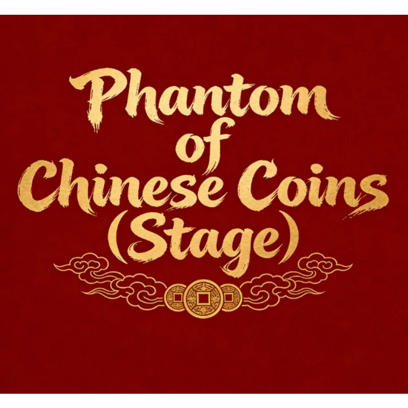 فانتوم العملات الصينية (المرحلة) بواسطة أوليفر ماجيك 55 مللي متر عملة خدعة سحرية عن قرب ماجيا ماجي السحرة الدعامة ملحق