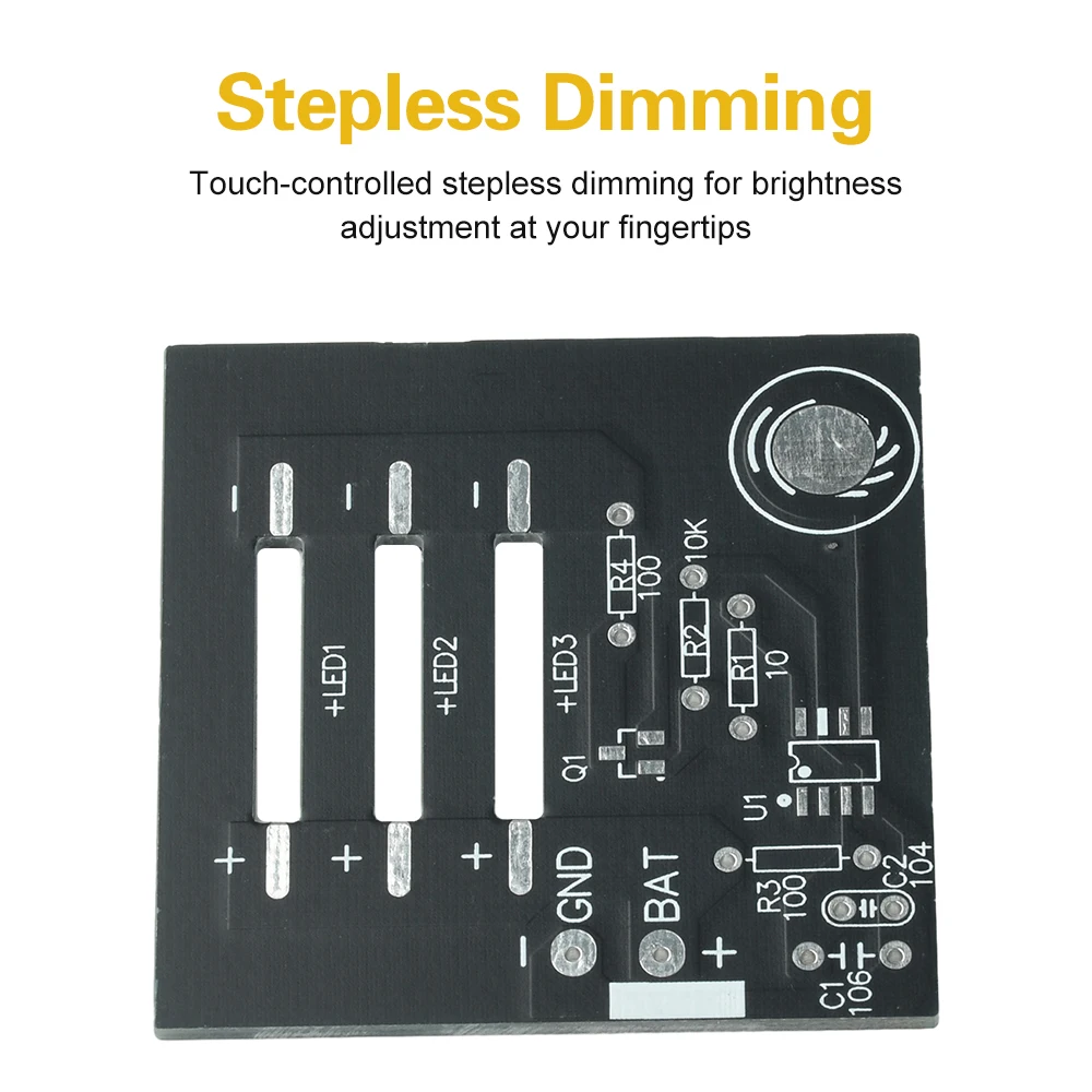 تيار مستمر 6 فولت اللمس التبديل وحدة الاستشعار البصري مهارات لحام الإلكترونية ممارسة اللمس ستبليس يعتم لتقوم بها بنفسك عدة ﻿ ﻿