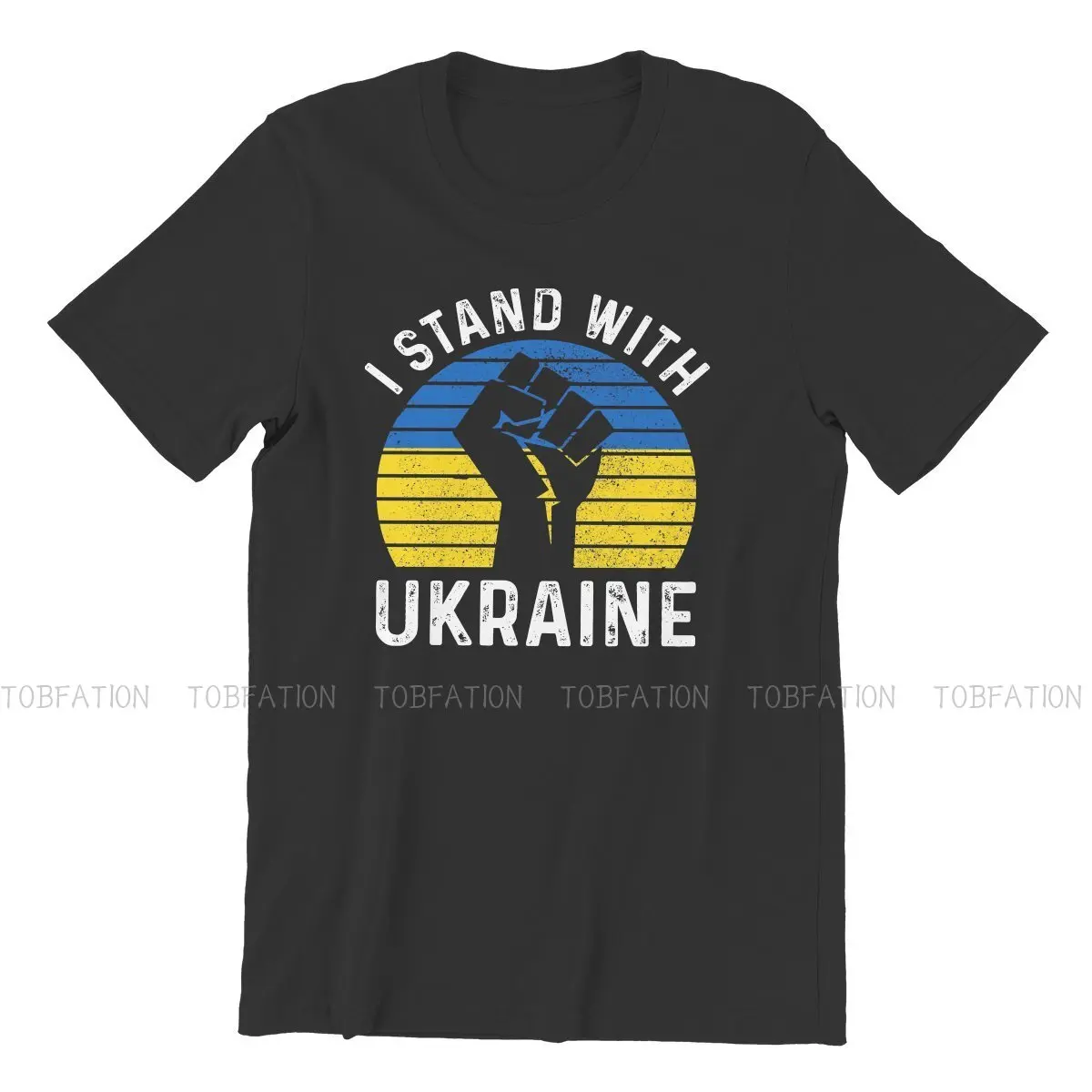 Stop the Wars No War I Stand in Ukraina Tshirt Vintage Grunge Men's Tshirts Tops Cotton Crewneck T Shirt