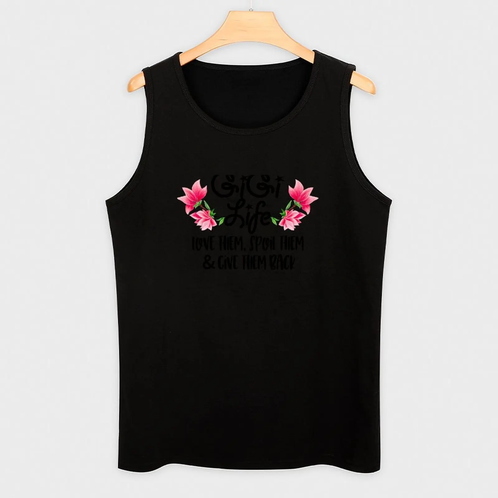 Gigi Life - Love them Spoil them and Give Them Back Tank Top Hombre camisa sin mangas ropa de verano hombre 2025