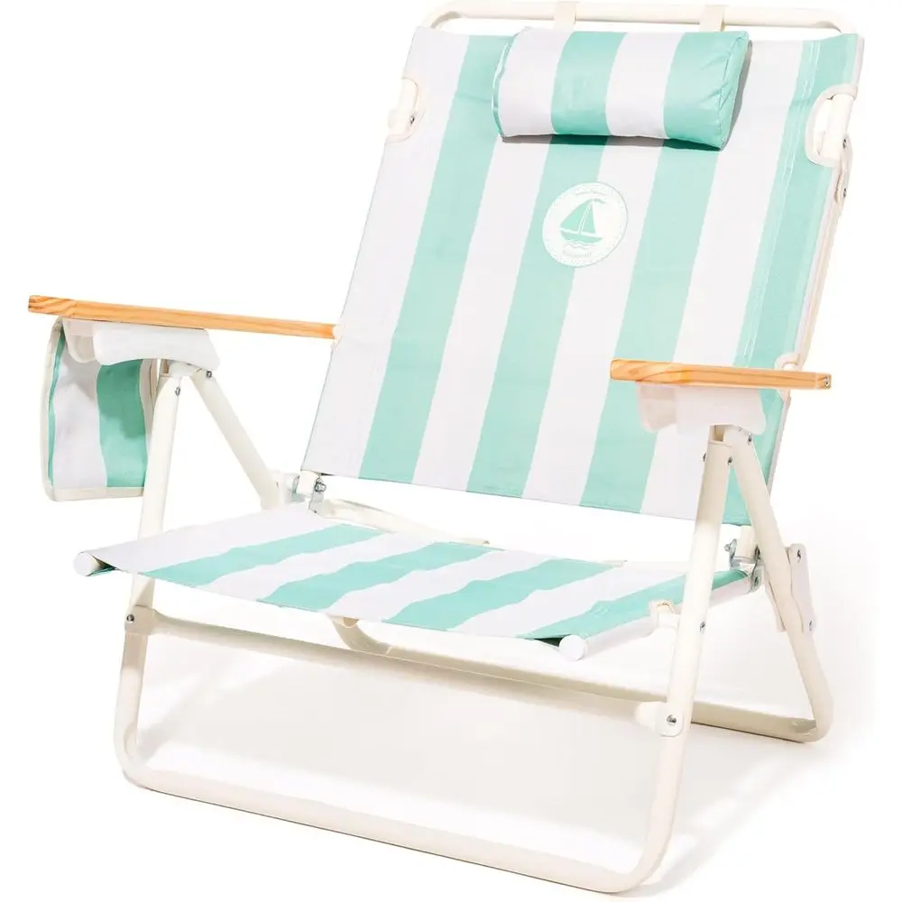 

Пляжное кресло-шезлонг Margaritaville Manana Backpack, легкое и портативное, с изолированным отсеком для охлаждения, цвет Last Mango Green Str.