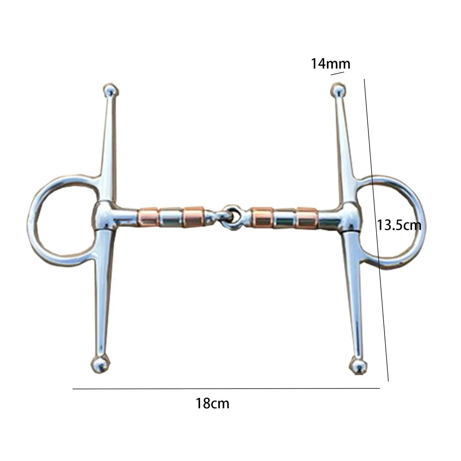 Horse Bit Harness untuk kuda cincin longgar pelepas kuda cincin besar kuda mengunyah bersendi mulut Bit Got Bit