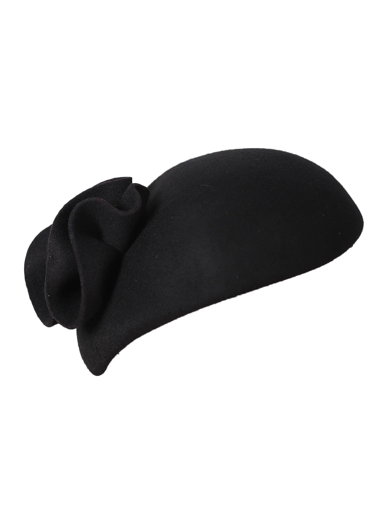 FS Wollfilz-Fascinator-Hüte für Damen und Herren, Hochzeit, elegante Teeparty, formelle Vintage-Kirchen-Pillbox-Hut mit Blumen-Derby-Kappe – Detail 5