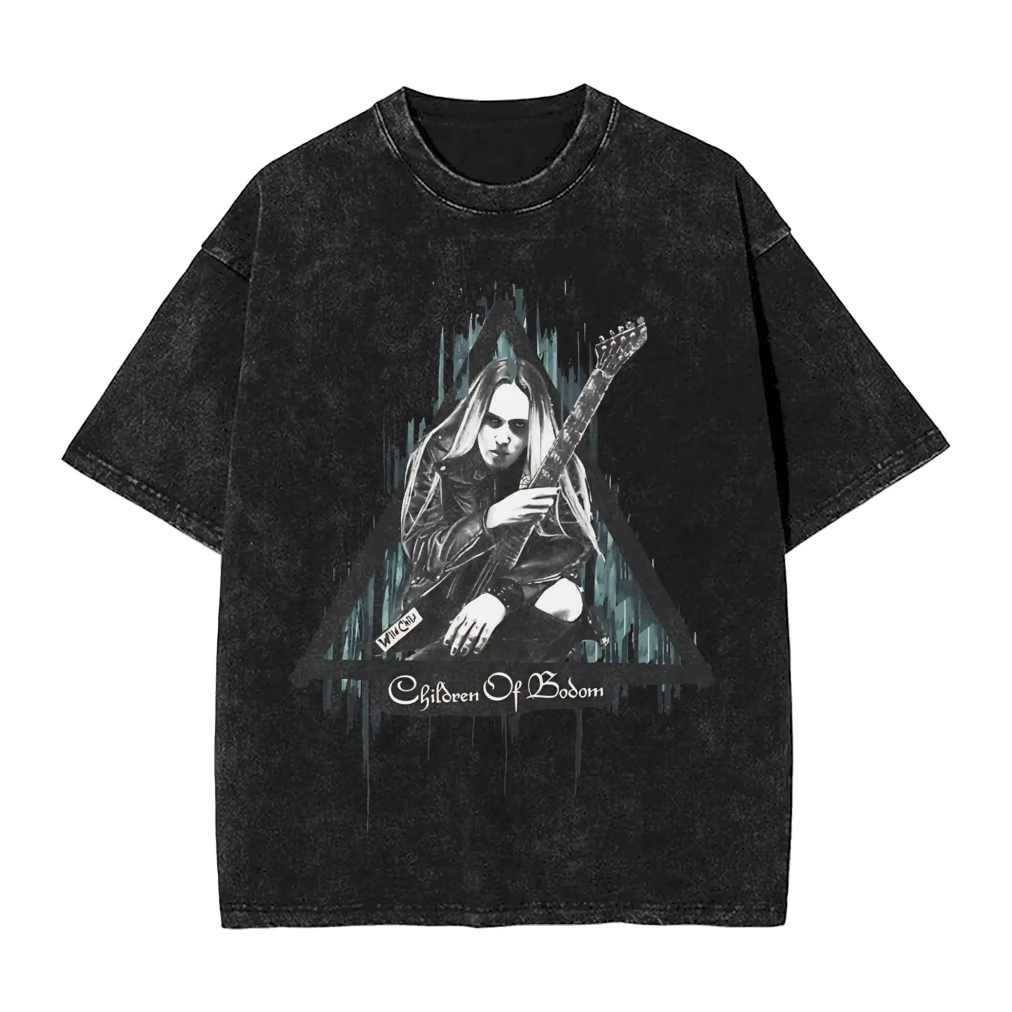 Men Alexi Laiho Children Of Bodom T-Shirts  Top Tees Summer Y2K Funny Short-Sleeved T-Shirt Round Neck Fashion Print Tee Shirt