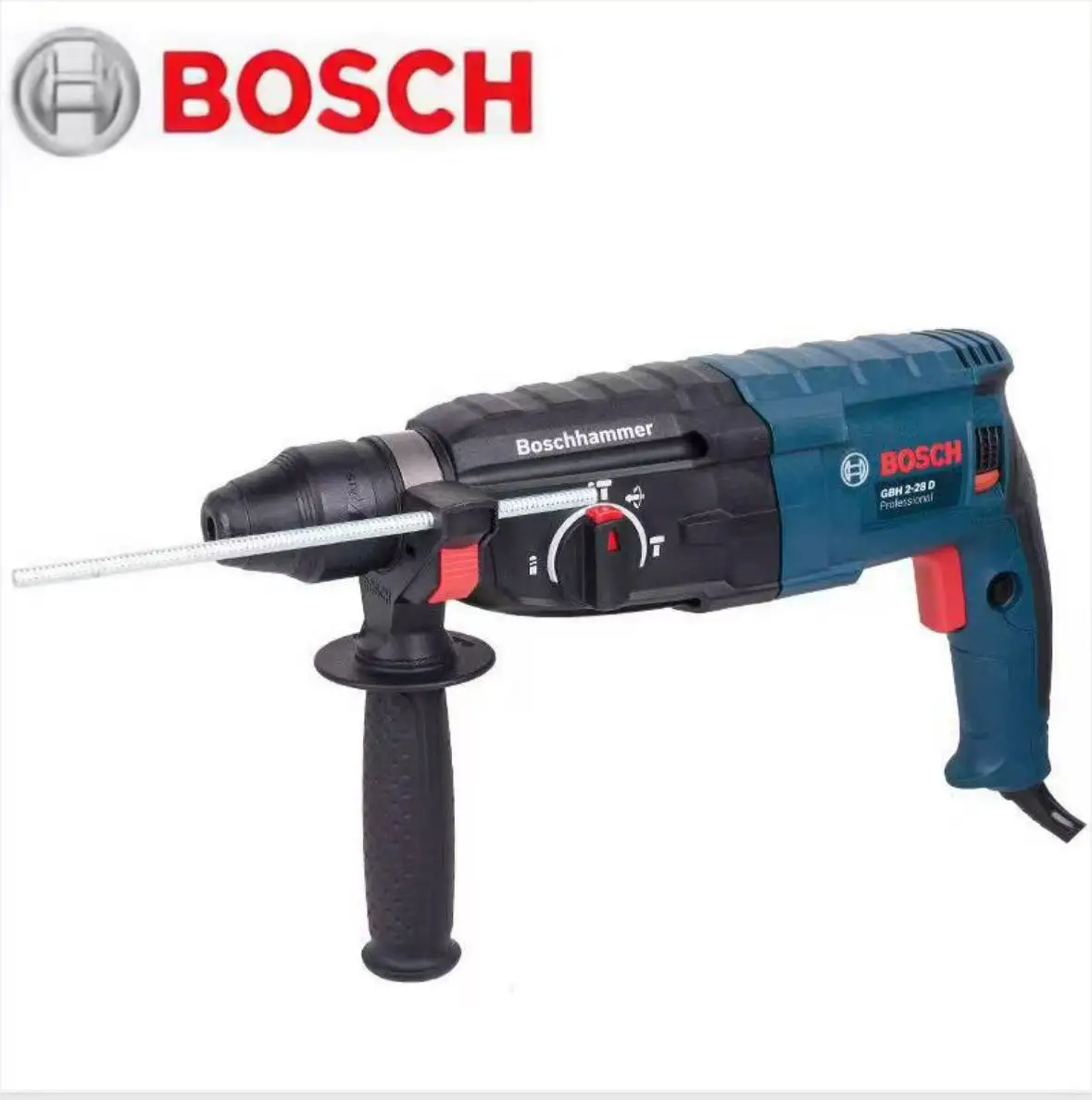 

Bosch GBH2-28 D Professional Grade Electric Hammer Powerful Electric Hammer Drill, Hammer, Chisel and Adjustable Handle