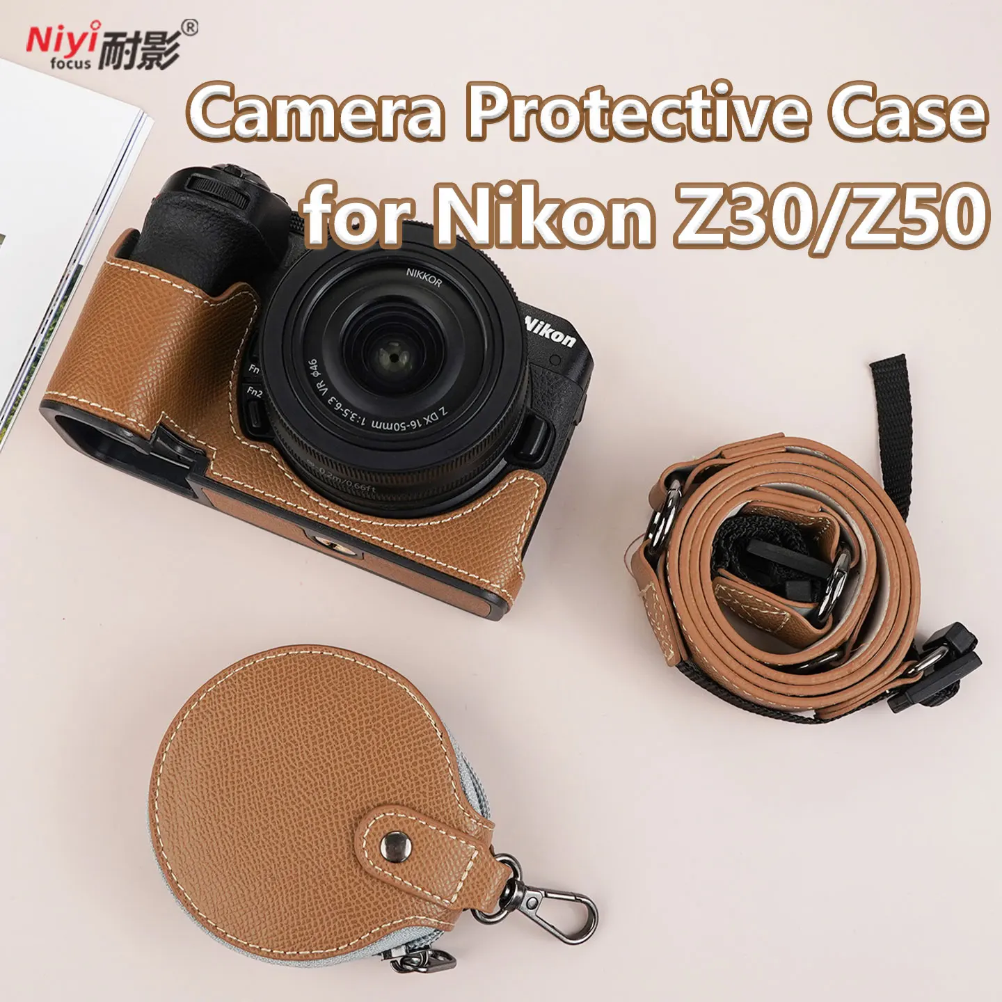 Kameraschutzhülle für Nikon Z30 Z50 Kameratasche Basisabdeckung Unteröffnung Pretection Tasche mit Schultergurt Tasche