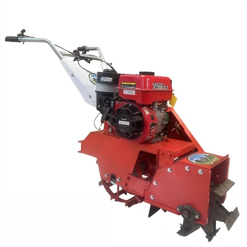Multifunctional lawn mower, small agricultural mowing, furrowing and ridging, hand-supported rotary tillage
