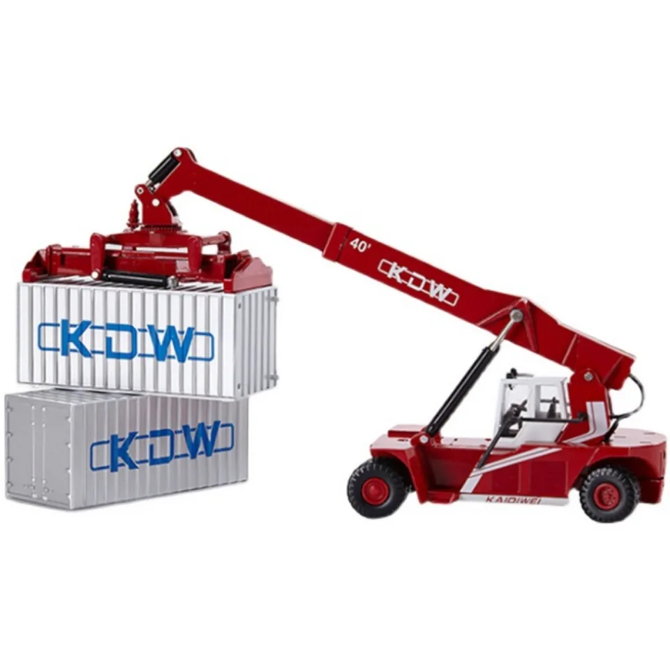 1:50 KDW Alloy Container Crane Diecast Truck Model Toy Stacker
