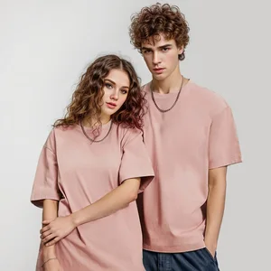 9.9 أوقية 280gsm تي شيرت ثقيل كبير الحجم عالي الجودة للرجل تي شيرت قصير الأكمام قطن لون خالص ترفيه الاتجاه أخضر أبيض أسود أفضل 10 تي شيرتات رجالية كبيرة الحجم مبيعا - رقم 6