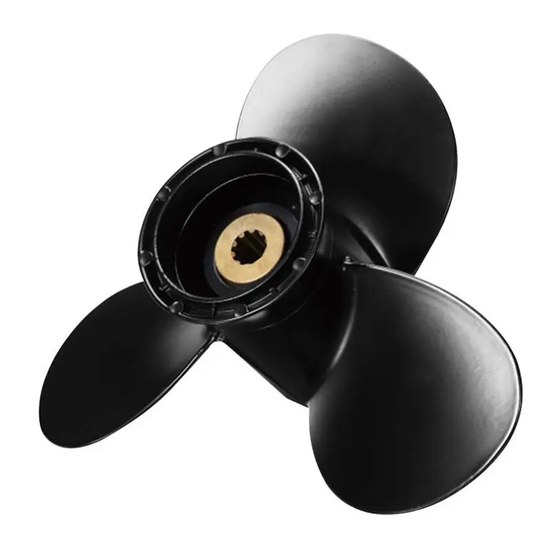 Outboard Propeller 9 1/4X10 58100-93733-019 For 8 9.9 15 20 HP Motor, 3 Blade, 10 Spline, Marine Replacement Parts