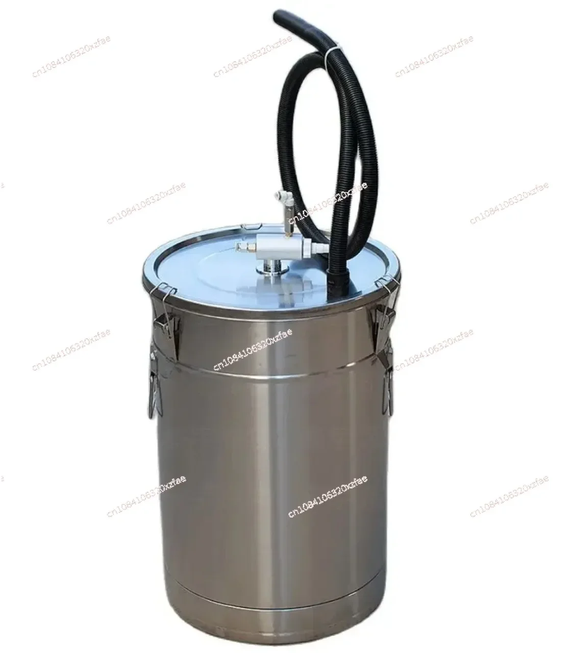 Fluidized Bed Electrostatic Spraying 304 Electrostatic Powder Coating Hopper Experiment Paint Powder Barrel with Injector