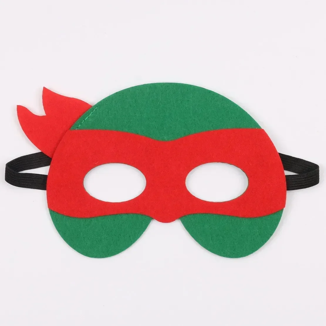 Ninja Turtle Mask Party Decoration Set, Cartoon Birthday Gift, Acessórios legais de Halloween, Ornamento para meninos, 4pcs por conjunto