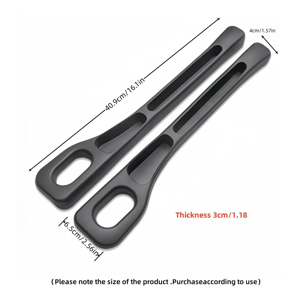 2PCS Waterproof PU Car Seat Gap Filler Double Groove Seat Crevice Plug Anti-leak Storage Strip Universal Car Seat Gap Organizer