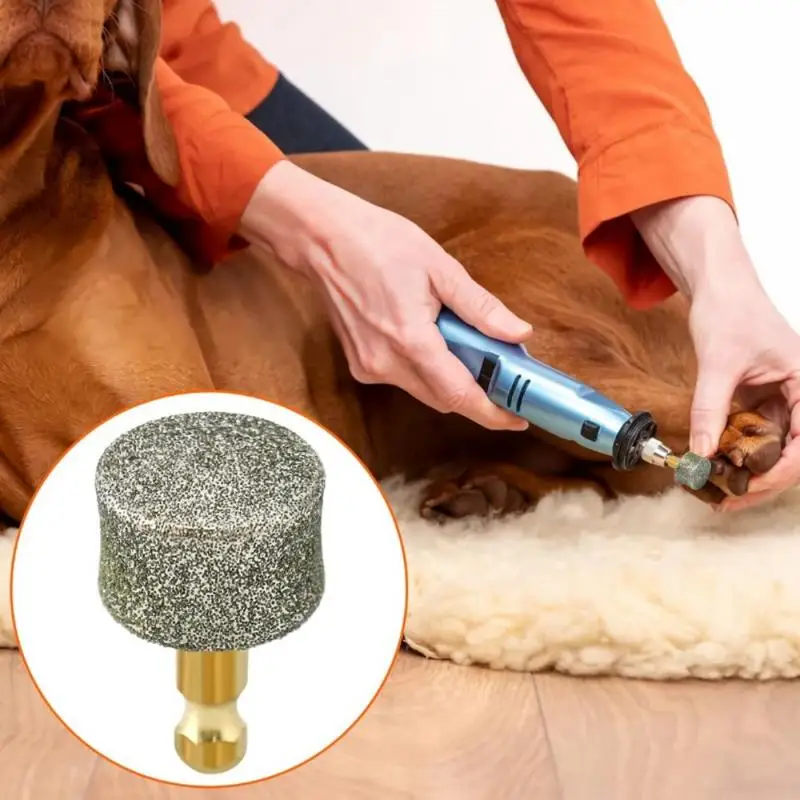 2 Stück Hunde-Nagelschleifer Ersatzkopf Diamantspitze Professionelle Ersatz-Schleifbits für Elektrischen Haustierpfoten-Trimmer – Detail 3