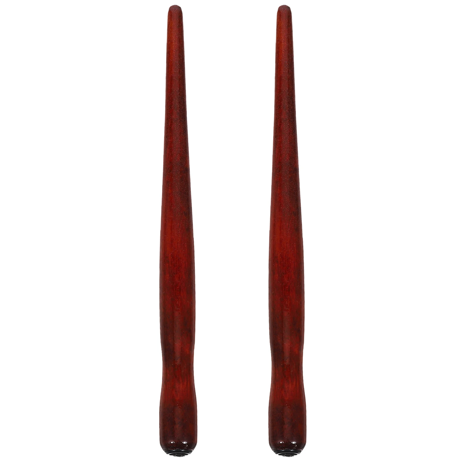 

2 Pcs Quill Dip Pen Metal Handle Holder Signing Brown Wood Daily Use Calligraphy