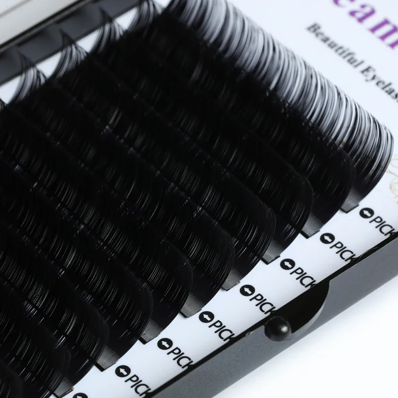 All Curl False Eyelashes Individual Eyelashes Extension Soft Natural Long Lashes CC DD Matte Black