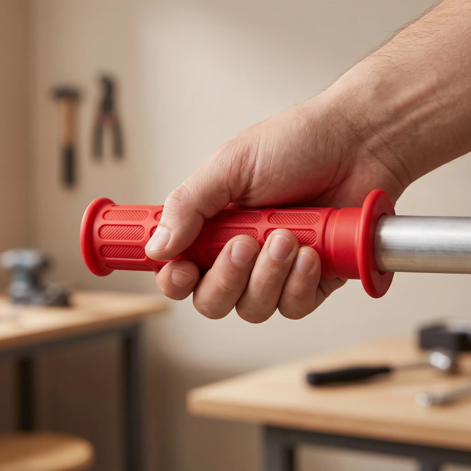 Plastic Handle Grip Non-Slip Tube Grip Sleeve Replacement Grips Textured Hardware Wear-Resistant for Carts
