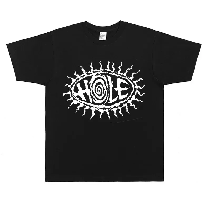 Hot Sale Alternative Grunge Rock Band Hole Courteny Love Print Kurt Cobain Same Style T-shirt Men Women Oversized Summer New Tee