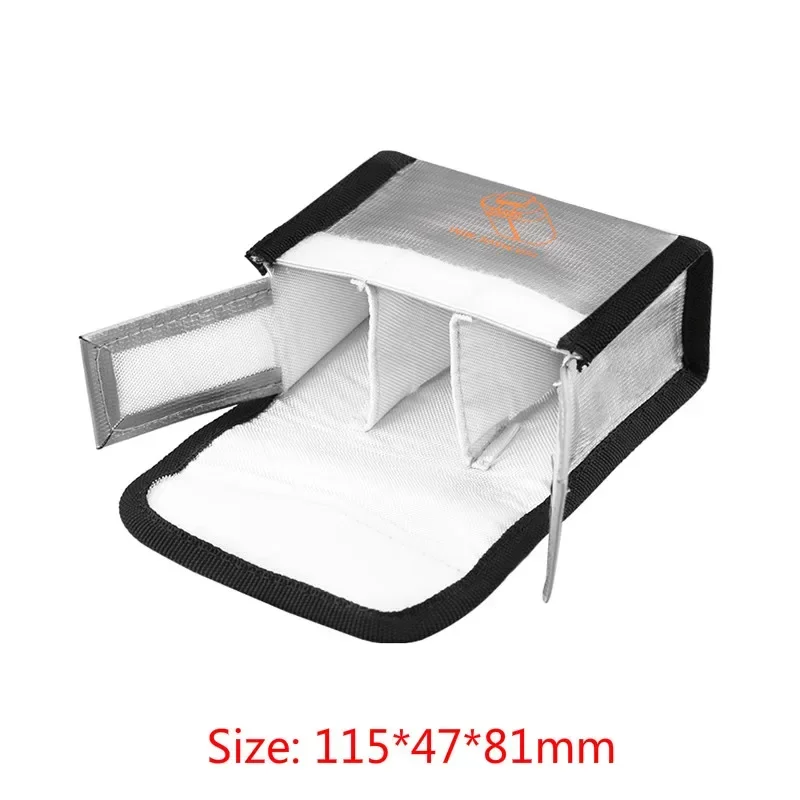 Lipo Battery Portable Fireproof Explosion-proof Safety Bag Fire Resistant 115x47x81mm For DJI Yu MINI Battery Pack