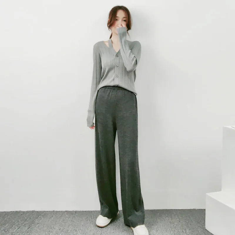 wool baggy pants fashion wide leg womens streetwear clothes women sweatpants clothing black pant outfits flare trousers elegante