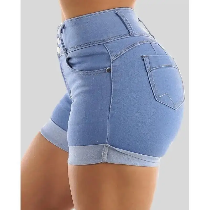 

Men's Casual Elastic Denim orts J 925 New Cross-Border Sle Women's Loose Fit High Waist Vintage Ciwalk Nine-Piece Pants