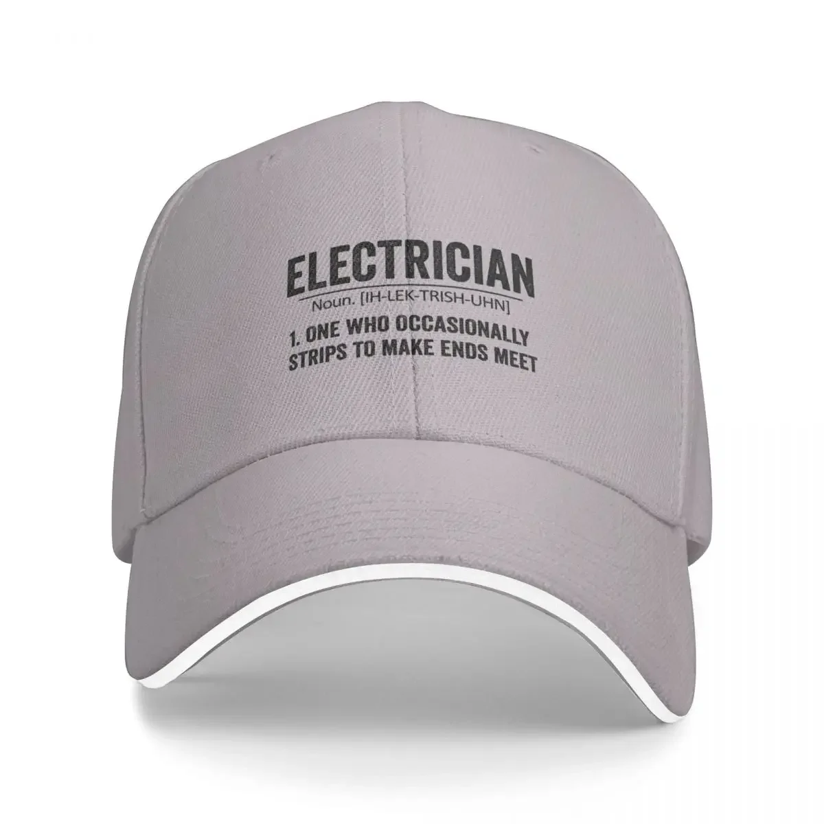 

Funny Electrician Definition Cap Baseball Cap baseball hat Winter man cap Women's