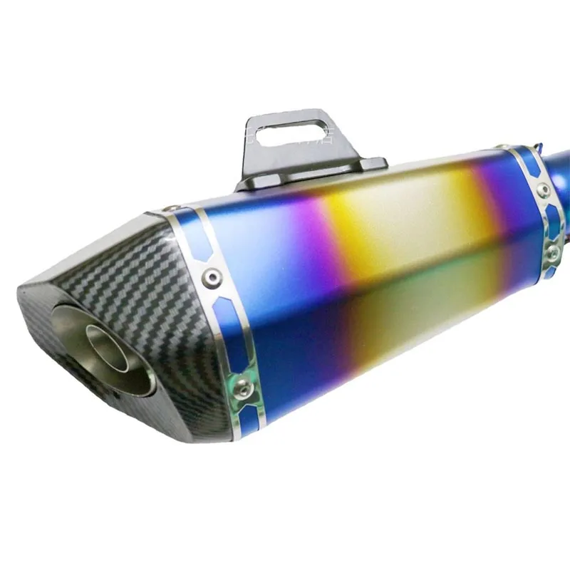 

Motorcycle Exhaust Cone Hexagon Muffler Modify Universal 51MM with DB Killer For FZ6 GSX250R NINJA400 CBR300R
