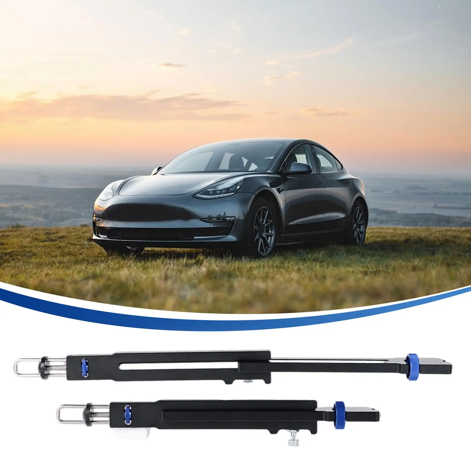 Hood Prop Rod 16.14 To 21.65 Inch Telescopic Support Rod Hood Strut For Car Tailgate Trunk Front Garage Engine Maintenance