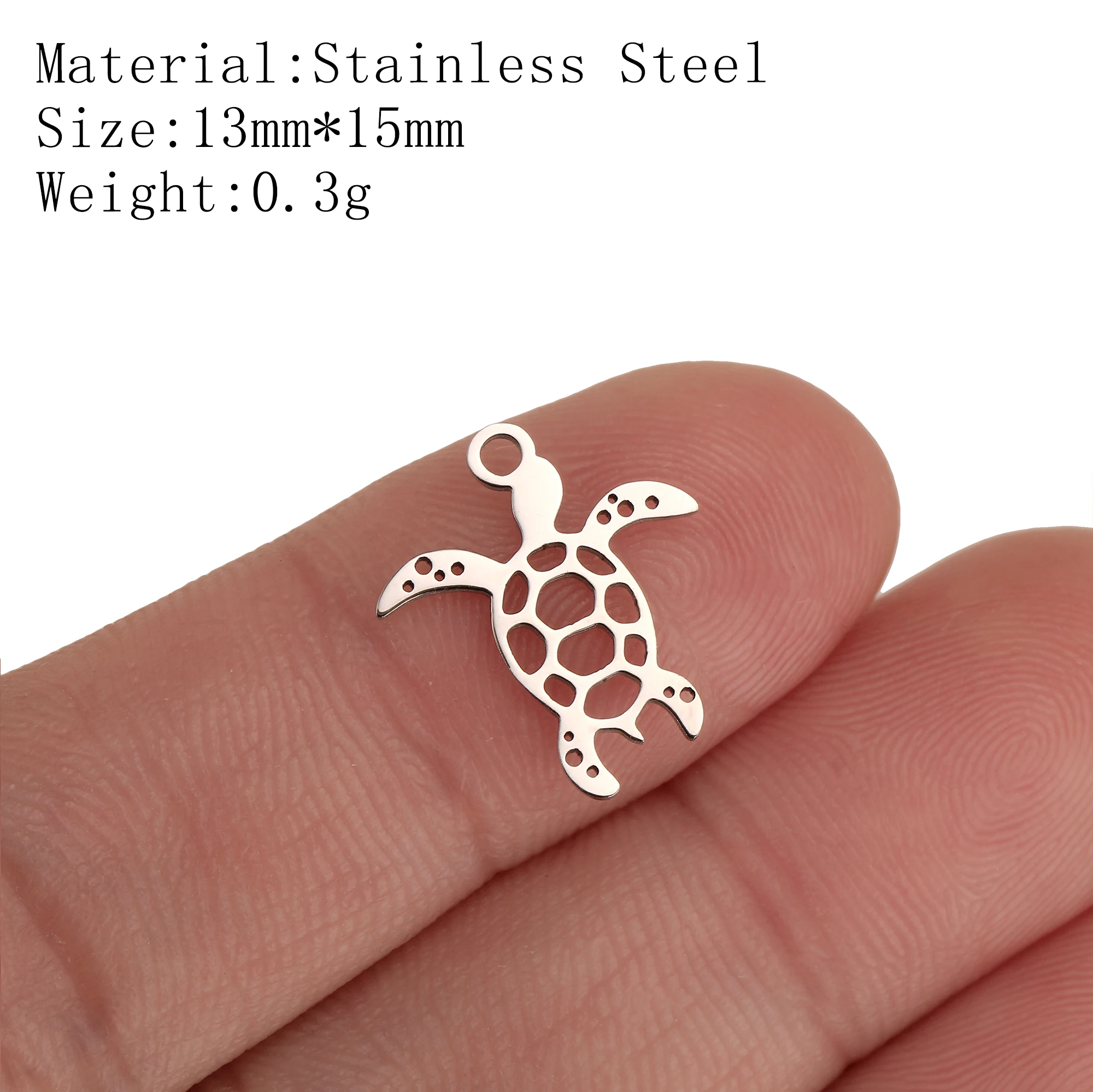 5 stuks Oceaan Vis Zee Charms RVS Surfer Wave Zeemeermin Staart/Schildpad/Zeester Hangertjes DIY Ketting Oorbel Sieraden maken