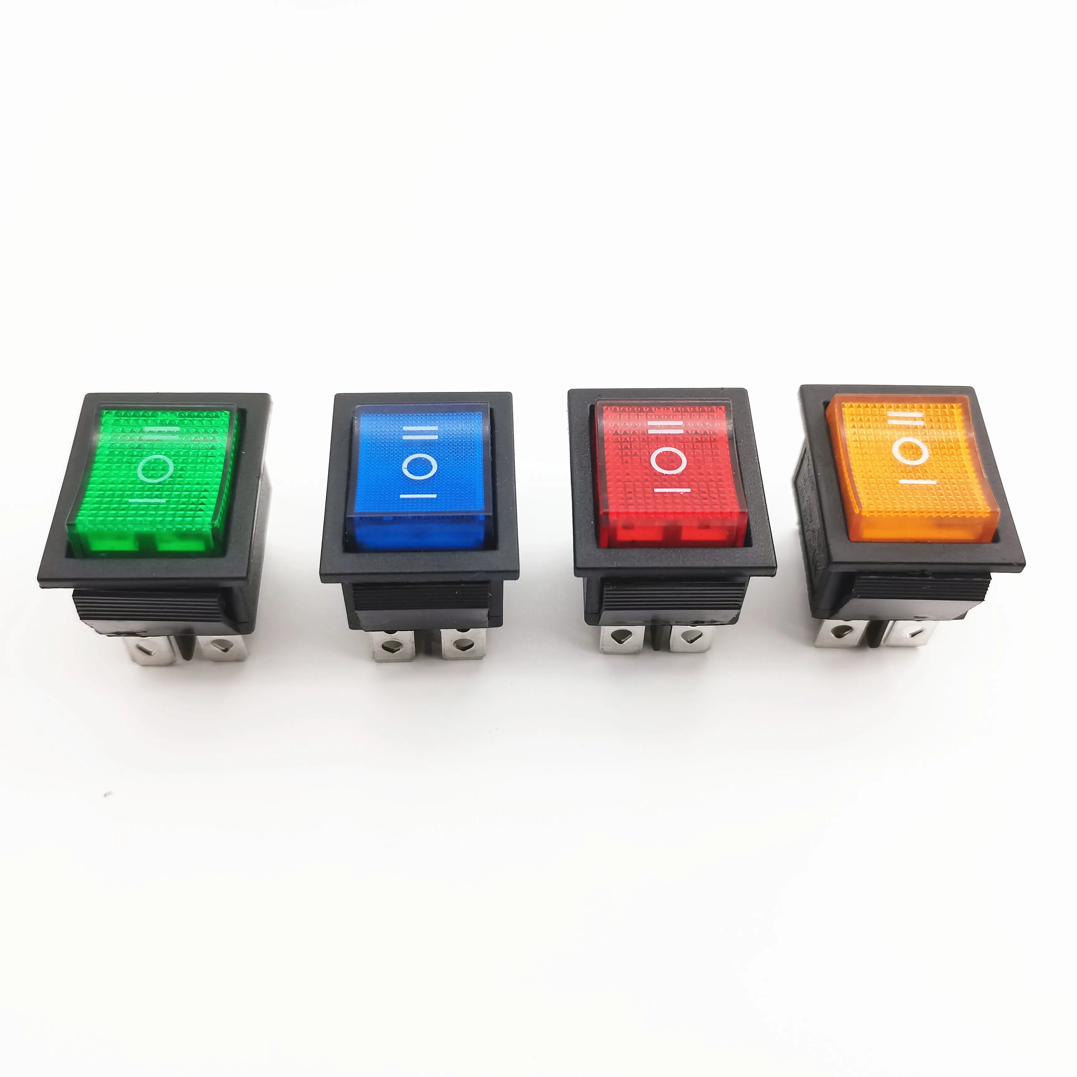 1Pcs KCD4 Rocker Switch Power Switch ON-OFF-ON 3 Position 6 Pin 220V Electrical Equipment with Light Switch 16A 250V / 20A 125VA