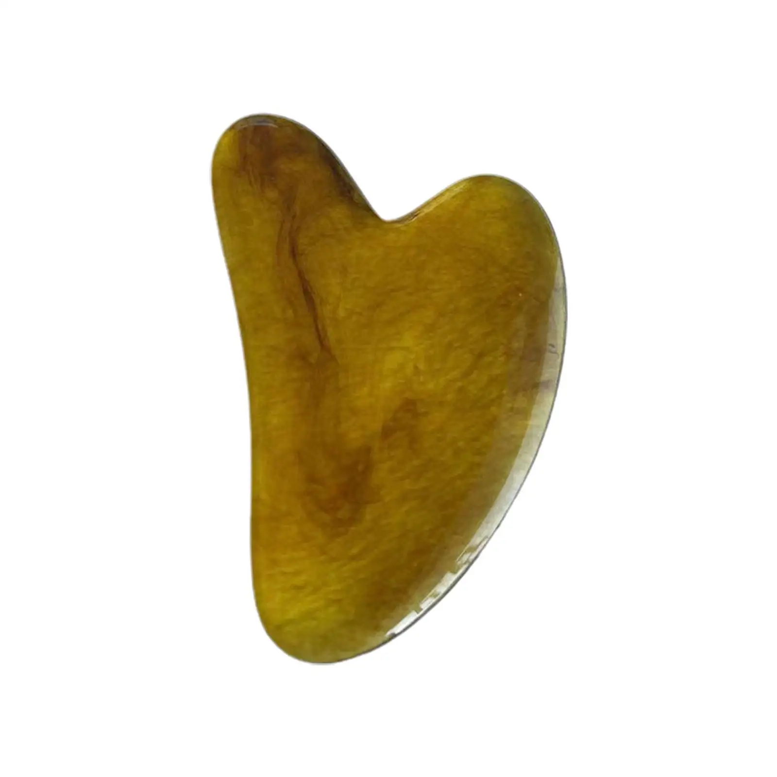 1pcs Resin Board Beeswax Heart-shape Scraping Face Massager Scraping Tools Beauty Salon Face Skin Sheet Care T4t0