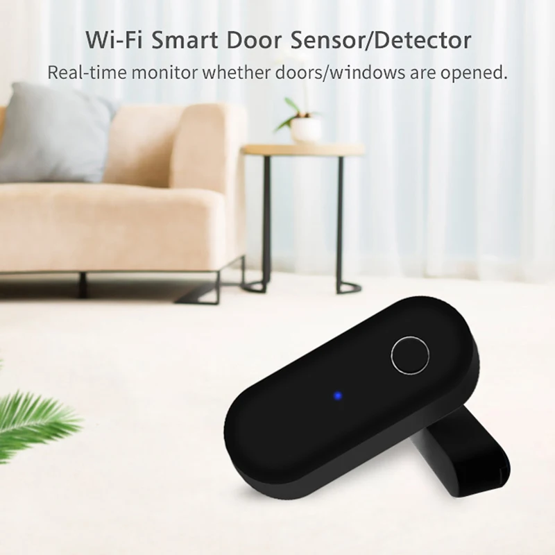 Tuya WiFi Smart Door Sensor Smart Home Door Open/Closed Detectors Window Sensor Smart Life Works With Google Home Alexa
