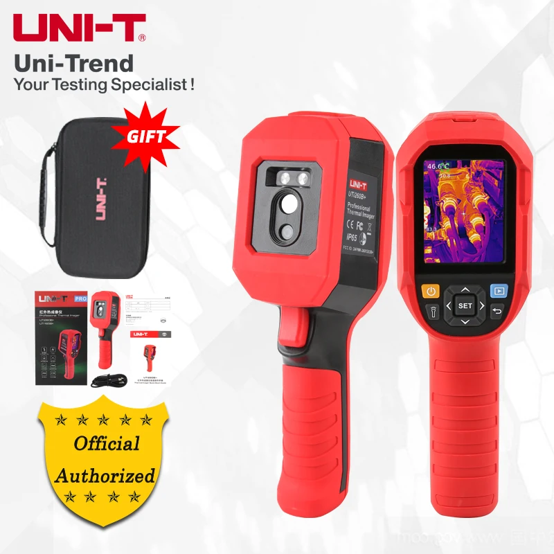 

UNI-T UTi260B+ UTi165B+ High-precision WIFI infrared thermal imager measuring temperature 20℃~550℃/visible lens 200W pixels