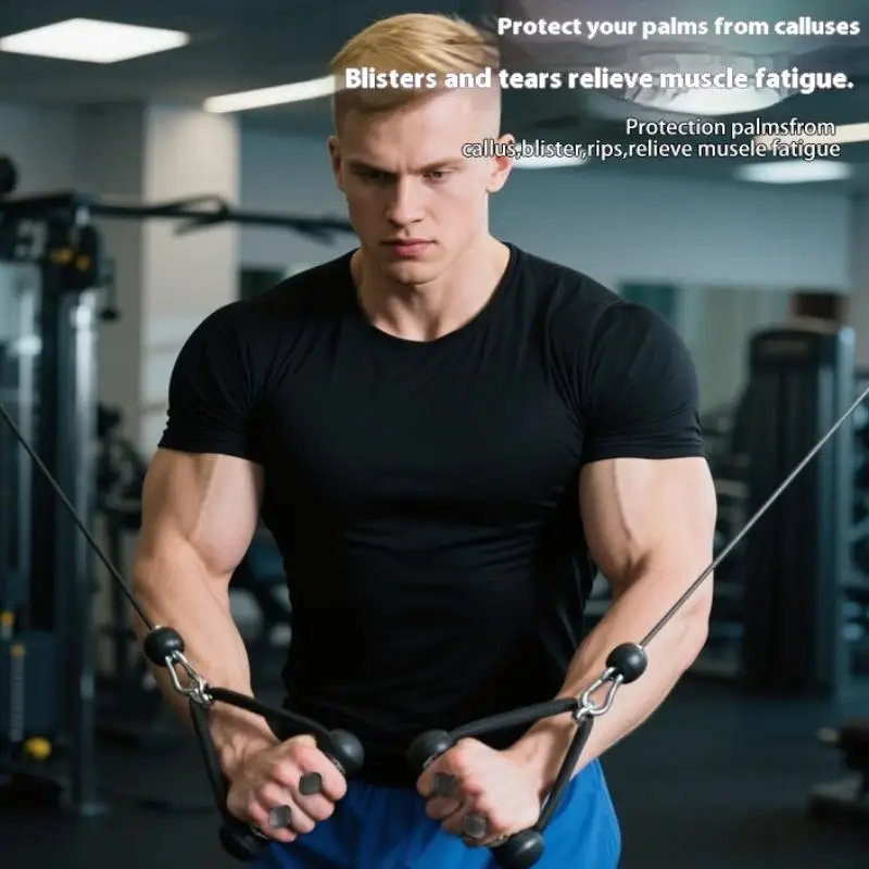 1 Pair Silicone Finger Gymnastics Grip Fitness Anti-Slip Strength Trainer For Gym Pull And Cross Training With Handle Protection