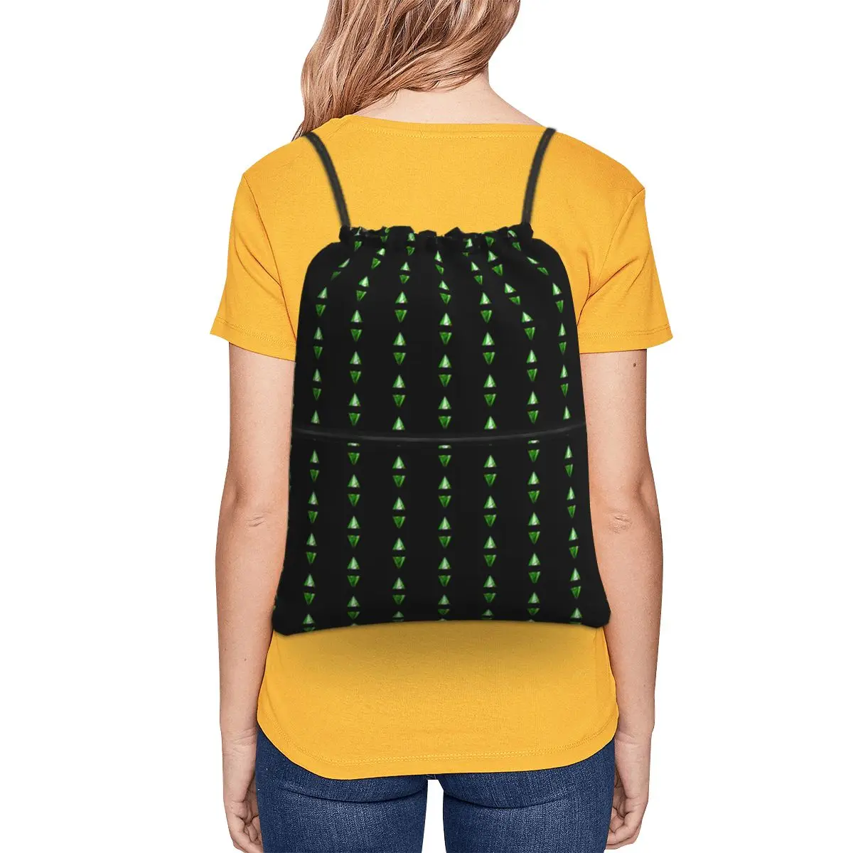 The Sims 4 - Testingcheats True Plumbob حقائب ظهر عصرية محمولة برباط حقيبة رياضية حقائب كتب للطلاب الرجال والنساء