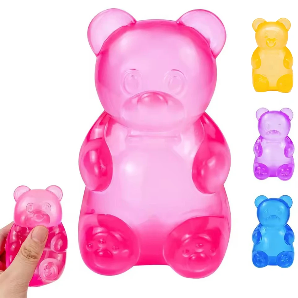 Little Bear Maltose Dumpling Squishy toys Pinch Stress Relief Ball Stress Relief Toy Pinch Music Stress Relief Tool Slow Rebound